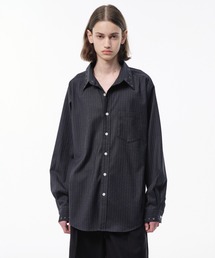 Camphor wood（カンファーウッド）の「EYELET REGULAR COLLAR STRIPE L/S SHIRT / アイレットレギュラーストライプシャツ（シャツ/ブラウス）」
