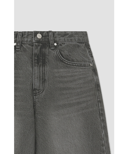 ANNEHEARTS(アンハーツ)の「Classic Long Wide Denim Washed Black(デニムパンツ・レディース・その他・MEDIUM/LARGE/SMALL)」の7枚目の写真