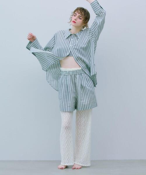 THE GOODLAND MARKET(ザグッドランドマーケット)の「cwtch LAYERED EASYPANTS(その他パンツ・レディース・ミント/オレンジ・FREE)」の3枚目の写真