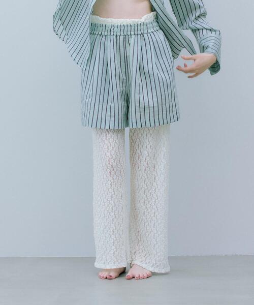 THE GOODLAND MARKET(ザグッドランドマーケット)の「cwtch LAYERED EASYPANTS(その他パンツ・レディース・ミント/オレンジ・FREE)」の4枚目の写真