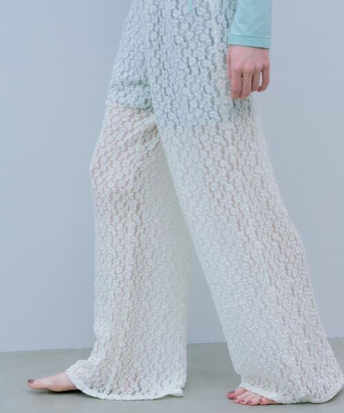 THE GOODLAND MARKET(ザグッドランドマーケット)の「cwtch LAYERED EASYPANTS(その他パンツ・レディース・ミント/オレンジ・FREE)」の7枚目の写真