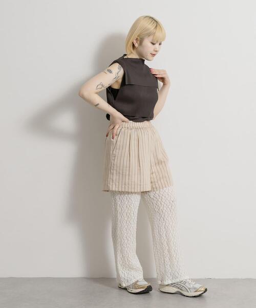THE GOODLAND MARKET(ザグッドランドマーケット)の「cwtch LAYERED EASYPANTS(その他パンツ・レディース・ミント/オレンジ・FREE)」の16枚目の写真