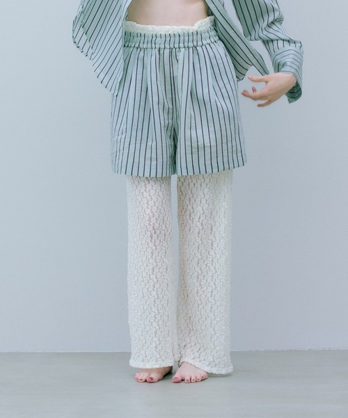 THE GOODLAND MARKET(ザグッドランドマーケット)の「cwtch LAYERED EASYPANTS(その他パンツ・レディース・ミント/オレンジ・FREE)」の1枚目の写真