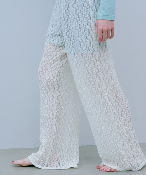 THE GOODLAND MARKET(ザグッドランドマーケット)の「cwtch LAYERED EASYPANTS(その他パンツ・レディース・ミント/オレンジ・FREE)」の7枚目の写真