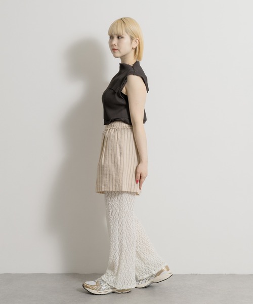 THE GOODLAND MARKET(ザグッドランドマーケット)の「cwtch LAYERED EASYPANTS(その他パンツ・レディース・ミント/オレンジ・FREE)」の17枚目の写真