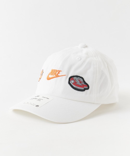 NIKE(ナイキ)の「NIKE/ナイキ Statement Patch Club Cap キャップ 帽子 ロゴ ワッペン 2026年春夏(キャップ・キッズ・ホワイト/ブラック・FREE)」の3枚目の写真