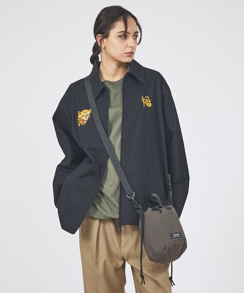 TAION(タイオン)の「【TAION/タイオン】NON DOWN MOUNTAIN BUCKET BAG/ノンダウン マウンテン バケットバッグ/ユニセックス 【WEB限定】(ボディバッグ/ウエストポーチ・メンズ・ライトブラウン/ブラック/ネイビー/カーキ・フリー)」の7枚目の写真