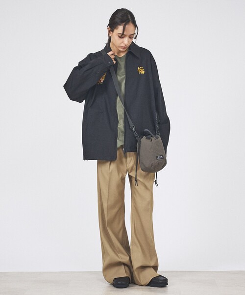 TAION(タイオン)の「【TAION/タイオン】NON DOWN MOUNTAIN BUCKET BAG/ノンダウン マウンテン バケットバッグ/ユニセックス 【WEB限定】(ボディバッグ/ウエストポーチ・メンズ・ライトブラウン/ブラック/ネイビー/カーキ・フリー)」の8枚目の写真