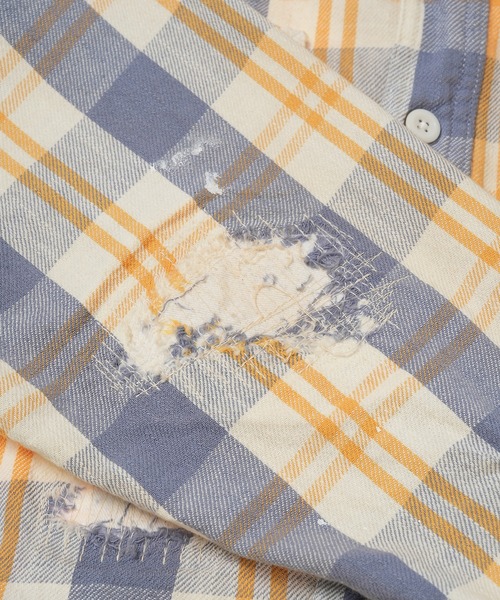 BOW WOW（バウワウ）の「UNIQUE POCKET CHECKED FLANNEL SHIRT AGED（シャツ/ブラウス・メンズ・その他1・XL/L）」の3枚目の写真
