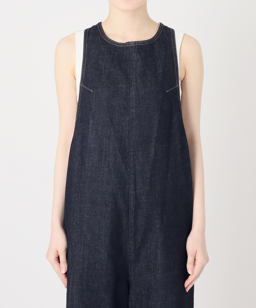 Spick & Span（スピックアンドスパン）の「SOMETHING / サムシング for Spick & Span 別注 ALLINONE（つなぎ/オールインワン・レディース・アイボリー/ネイビー・SMALL）」の12枚目の写真