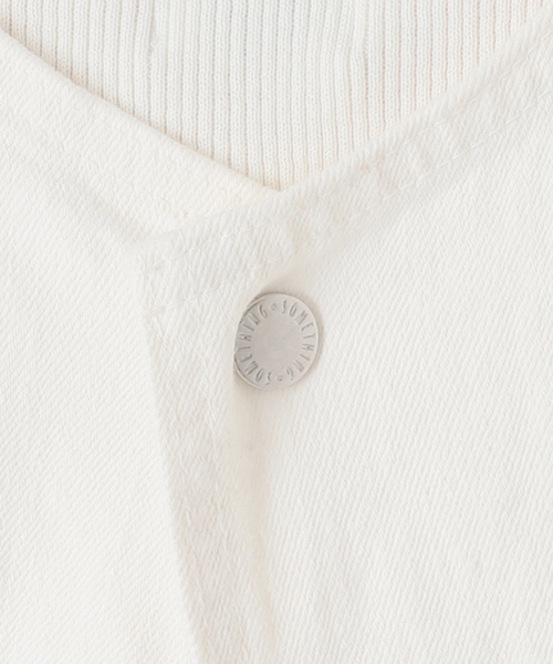 Spick & Span（スピックアンドスパン）の「SOMETHING / サムシング for Spick & Span 別注 ALLINONE（つなぎ/オールインワン・レディース・アイボリー/ネイビー・SMALL）」の21枚目の写真