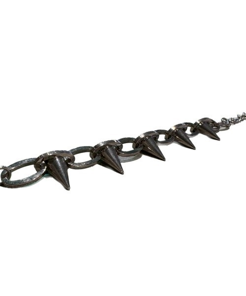 Never mind the XU（ネバーマインドザエックスユー）の「【Never mind the XU】spike bracelet 2 / 【ネバーマインド ザ エックスユー】スパイクブレスレット（ブレスレット・メンズ・シルバー・ONE SIZE）」の3枚目の写真