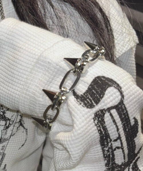 Never mind the XU】spike bracelet 2 / 【ネバーマインド ザ エックス