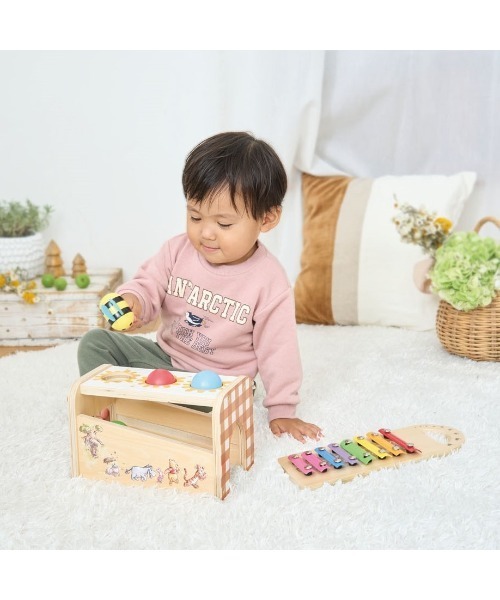 Disney(ディズニー)の「DISNEY HELLO! WOODEN WORLD くまのプーさん ボール落とし&シロフォン(おもちゃ・キッズ・マルチ・FREE)」の10枚目の写真