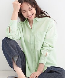 SHOO・LA・RUE | 【選べる色・柄/S-LL】通年使える レギュラーカラーシャツ(シャツ/ブラウス)