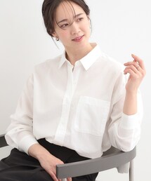 SHOO・LA・RUE | 【選べる色・柄/S-LL】通年使える レギュラーカラーシャツ(シャツ/ブラウス)