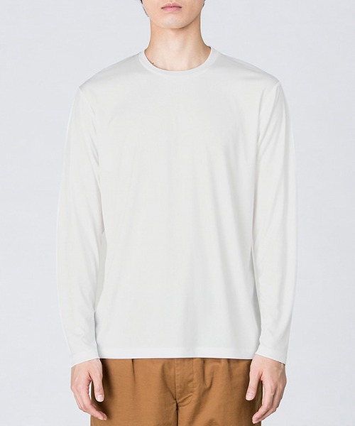 Printstar（プリントスター）の「【Printstar】3.5オンス インターロックドライ長袖Ｔシャツ 00352 紫外線対策 UVカット UPF50 吸水速乾 ロンT ジム スポーツ フィットネス ランニング アウトドア（Tシャツ/カットソー・レディース・ダークグレー/ブラック/イエロー/インディゴブルー/ロイヤルブルー/ネイビー/ライトブラック/ピンク/レッド/ホワイト・LL/M/S/L）」の11枚目の写真