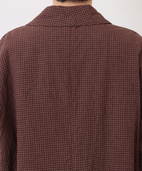 JOURNAL STANDARD LUXE（ジャーナルスタンダード　ラックス）の「LCワッシャー ショールカラージャケット（その他アウター・レディース・ネイビー/ブラウン・FREE）」の15枚目の写真