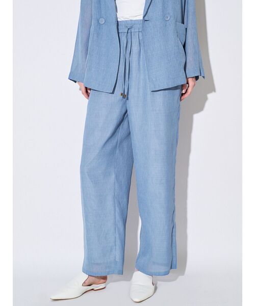 ELENDEEK(エレンディーク)の「SHEER RELAX PT(その他パンツ・レディース・ブルー/ブラック/アイボリー・01/02)」の5枚目の写真