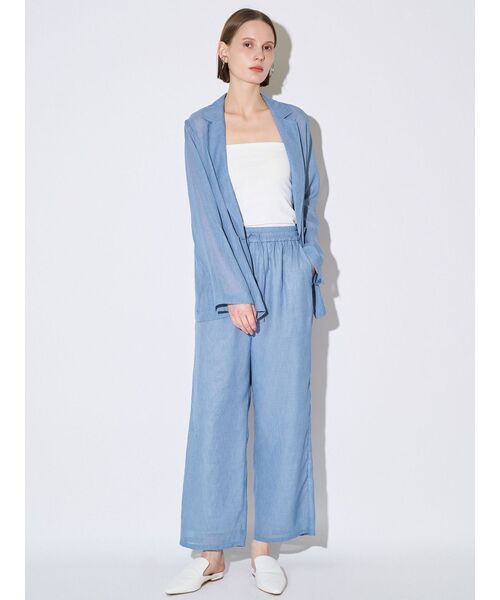 ELENDEEK(エレンディーク)の「SHEER RELAX PT(その他パンツ・レディース・ブルー/ブラック/アイボリー・01/02)」の9枚目の写真