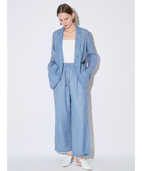 ELENDEEK(エレンディーク)の「SHEER RELAX PT(その他パンツ・レディース・ブルー/ブラック/アイボリー・01/02)」の10枚目の写真