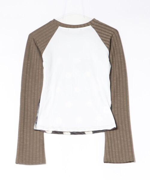 HALEY PESCA(ヘーリーペスカ)の「HALEY PESCA/レトロプリントドット柄Tシャツ(Tシャツ/カットソー・レディース・カーキ・SMALL/MEDIUM/LARGE)」の8枚目の写真