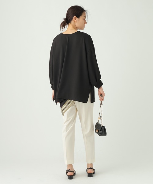 Elura（エルーラ）の「【UVカット・防シワ機能付き】サラサラリラクシー7分ブラウス/656784（シャツ/ブラウス・レディース・ブラック/ダークブラウン/オフホワイト/モカ・FREE）」の12枚目の写真