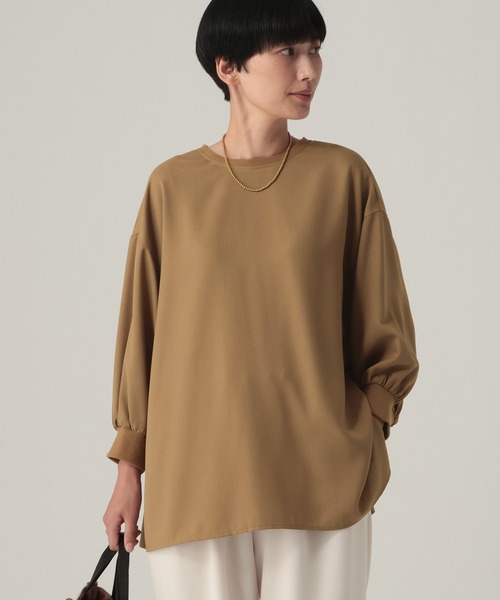 Elura(エルーラ)の「【UVカット・防シワ機能付き】サラサラリラクシー7分ブラウス/656784(シャツ/ブラウス・レディース・ブラック/ダークブラウン/オフホワイト/モカ/ブラウン系その他2・FREE)」の10枚目の写真