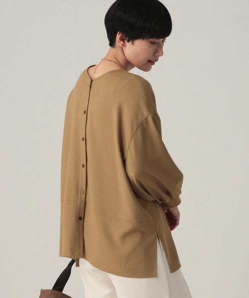 Elura(エルーラ)の「【UVカット・防シワ機能付き】サラサラリラクシー7分ブラウス/656784(シャツ/ブラウス・レディース・ブラック/ダークブラウン/オフホワイト/モカ/ブラウン系その他2・FREE)」の11枚目の写真