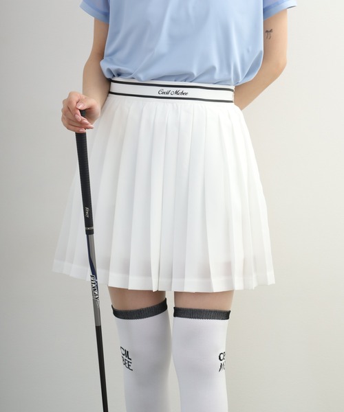 CECIL McBEE(セシルマクビー)の「Pleats Skirt プリーツ スカート(スカート・レディース・ブラック/ホワイト・M/S)」の1枚目の写真