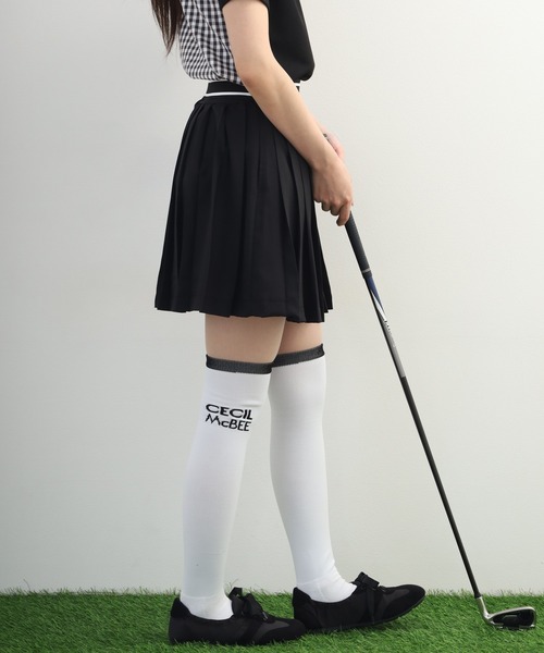 CECIL McBEE(セシルマクビー)の「Pleats Skirt プリーツ スカート(スカート・レディース・ブラック/ホワイト・M/S)」の19枚目の写真
