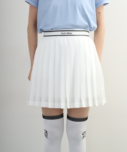 CECIL McBEE(セシルマクビー)の「Pleats Skirt プリーツ スカート(スカート・レディース・ブラック/ホワイト・M/S)」の22枚目の写真