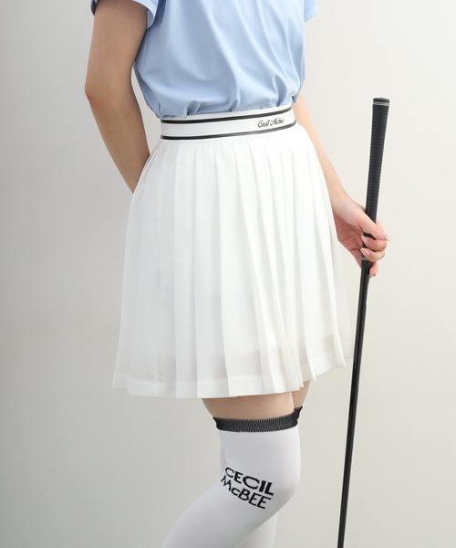 CECIL McBEE(セシルマクビー)の「Pleats Skirt プリーツ スカート(スカート・レディース・ブラック/ホワイト・M/S)」の8枚目の写真