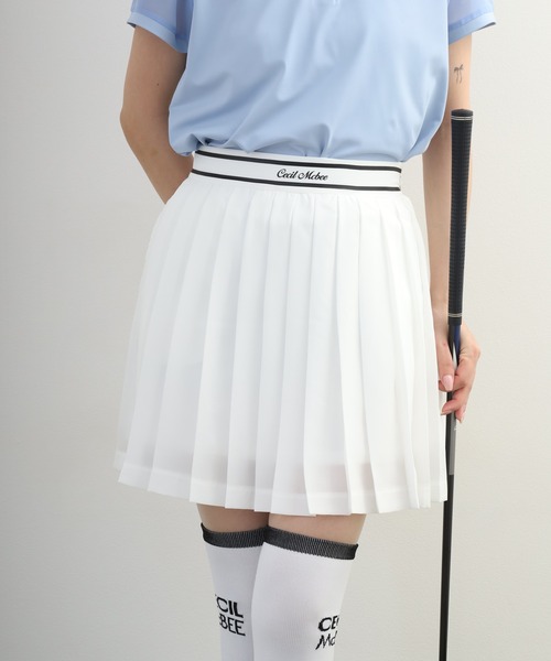 CECIL McBEE(セシルマクビー)の「Pleats Skirt プリーツ スカート(スカート・レディース・ブラック/ホワイト・M/S)」の9枚目の写真