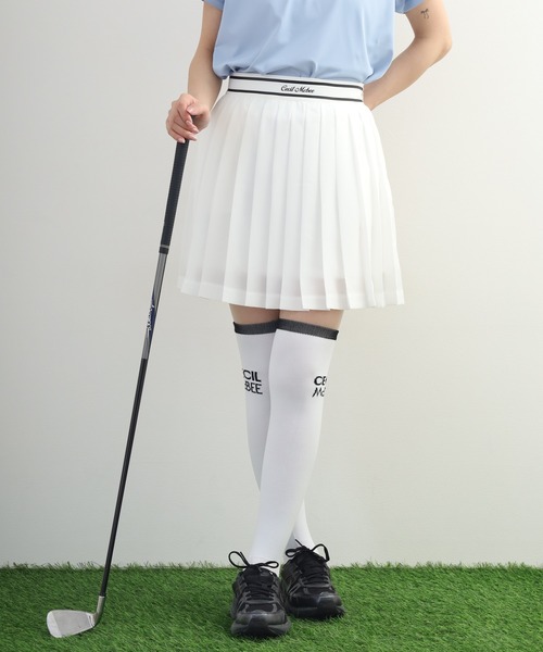 CECIL McBEE(セシルマクビー)の「Pleats Skirt プリーツ スカート(スカート・レディース・ブラック/ホワイト・M/S)」の10枚目の写真