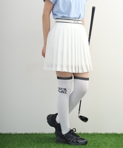 CECIL McBEE(セシルマクビー)の「Pleats Skirt プリーツ スカート(スカート・レディース・ブラック/ホワイト・M/S)」の12枚目の写真