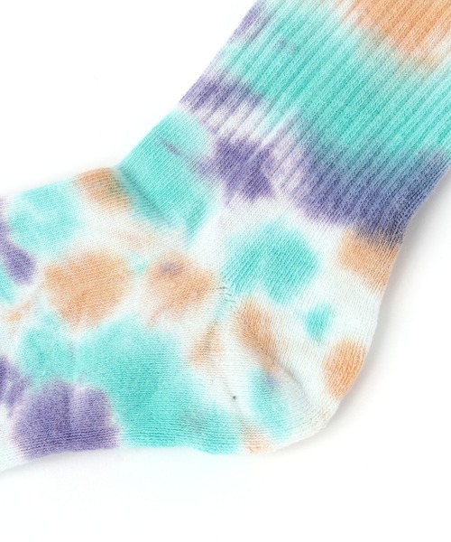 BAYFLOW（ベイフロー）の「[コーデのアクセントに♪]タイダイソックス(KIDS)（ソックス/靴下・キッズ・グリーン/ブルー/その他2/その他1・LARGE/MEDIUM）」の6枚目の写真