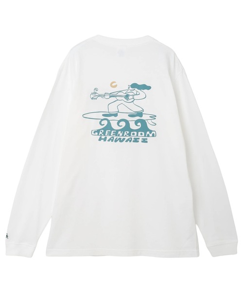 GREENROOM（グリーンルーム）の「【GREENROOM / グリーンルーム】TY WILLIAMS L/S TEE（Tシャツ/カットソー・メンズ・ホワイト/ブルー・MEDIUM/LARGE/X-LARGE）」の9枚目の写真