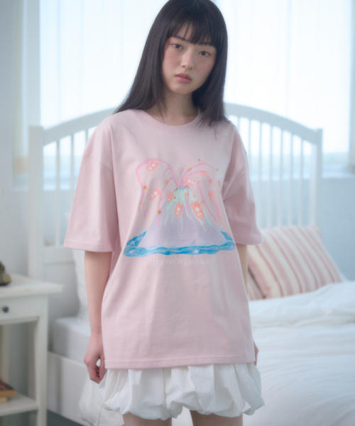 ambler(エムブラー)の「ザ ソフト ボルケーノ ティー グラフィック 半袖 Tシャツ AS1304 (ピンク)(Tシャツ/カットソー・レディース・その他・SMALL/MEDIUM/LARGE)」の3枚目の写真