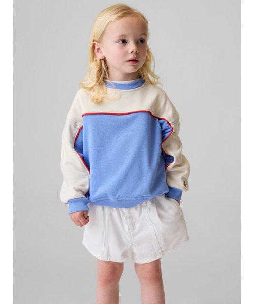 GAP（ギャップ）の「ヴィンテージソフト バーシティスタイル スウェットシャツ (幼児・ベビー)（スウェット・キッズ・ブルー/グリーン・70cm/80ｃｍ/90cm/100cm/105cm/110cm/95cm）」の6枚目の写真