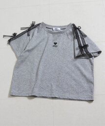 algy（アルジー）の「【吸水速乾/接触冷感】シアーラインりぼん半袖Tシャツ（Tシャツ/カットソー）」