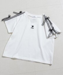 algy（アルジー）の「【吸水速乾/接触冷感】シアーラインりぼん半袖Tシャツ（Tシャツ/カットソー）」