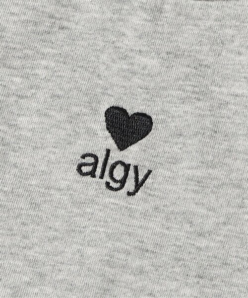 algy（アルジー）の「シアーラインりぼんTシャツ（Tシャツ/カットソー・キッズ・グレー/オフホワイト/ブラック・150/140/130/160）」の14枚目の写真