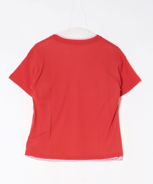 Pqran(クラン)の「レイヤードニットチュールTシャツ(Tシャツ/カットソー・レディース・イエロー/ネイビー/レッド/グリーン/ブラック・FREE)」の7枚目の写真
