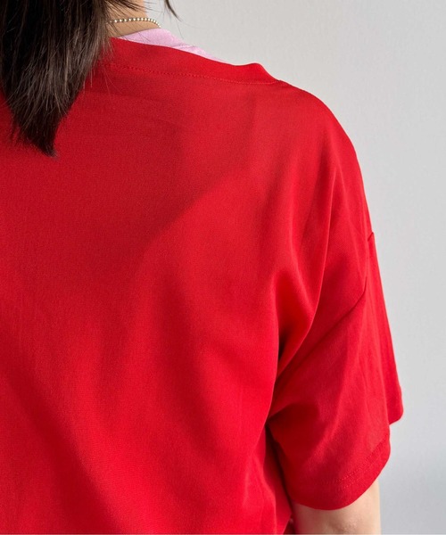 Pqran(クラン)の「レイヤードニットチュールTシャツ(Tシャツ/カットソー・レディース・イエロー/ネイビー/レッド/グリーン/ブラック・FREE)」の14枚目の写真
