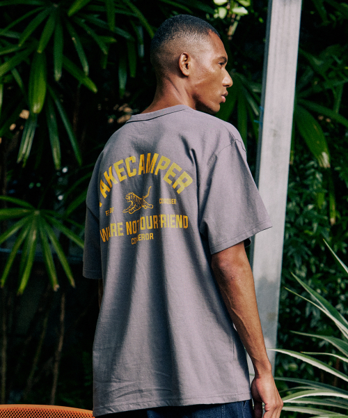 FAKE CAMPER（フェイクキャンパー）の「タイガーオリジナルヴィンテージ半袖Tシャツ[チャコール]（Tシャツ/カットソー・メンズ・チャコールグレー・LARGE/SMALL/MEDIUM/X-LARGE/XX-LARGE）」の5枚目の写真