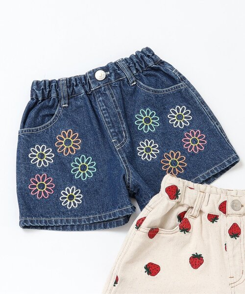NoREMID 刺繍デニムショーツ 刺繍デニムショートパンツ（デニムパンツ）｜BREEZE（ブリーズ）の