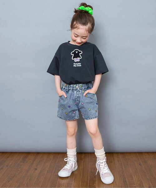 BREEZE(ブリーズ)の「刺繍デニムショートパンツ(デニムパンツ・キッズ・アイボリー/サックスブルー/ブルー・80/90/110/120/130/140/100)」の22枚目の写真