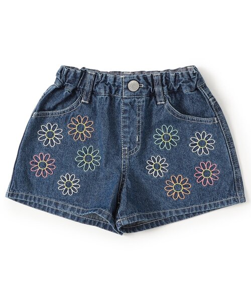 BREEZE(ブリーズ)の「刺繍デニムショートパンツ(デニムパンツ・キッズ・アイボリー/サックスブルー/ブルー・80/90/110/120/130/140/100)」の16枚目の写真