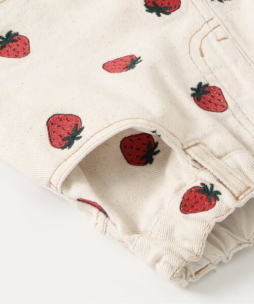 BREEZE(ブリーズ)の「刺繍デニムショートパンツ(デニムパンツ・キッズ・アイボリー/サックスブルー/ブルー・80/90/110/120/130/140/100)」の5枚目の写真